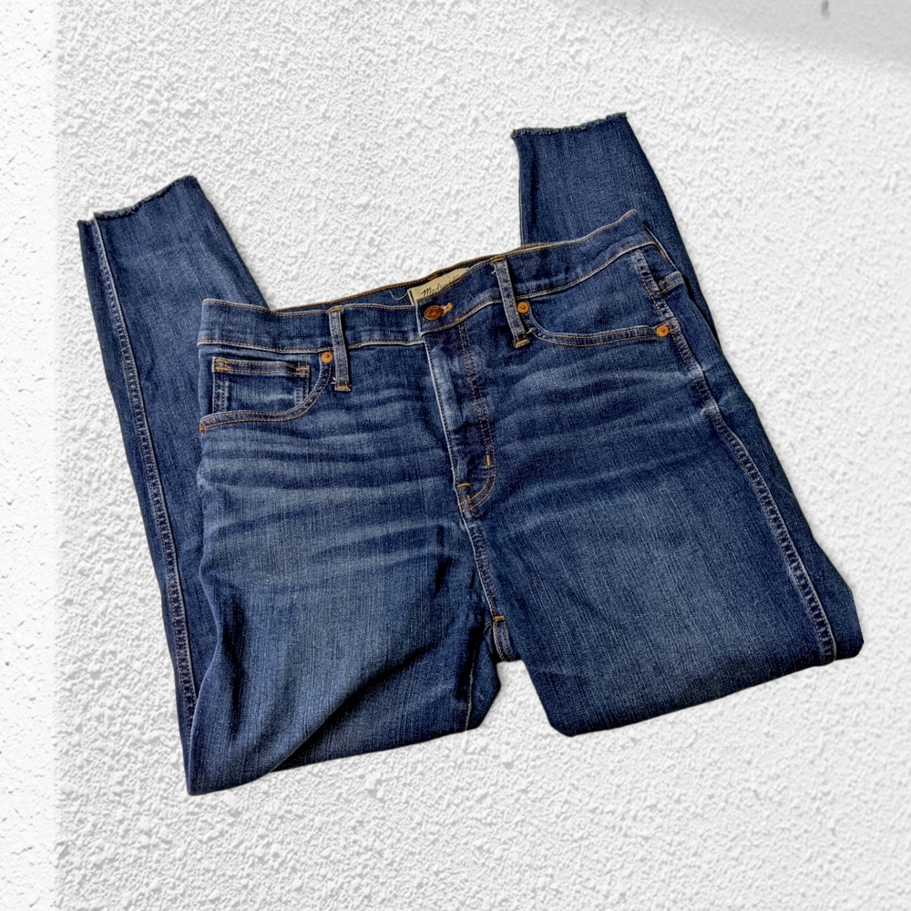 Tall 10" High-Rise Skinny Raw-Hem 31" Waist